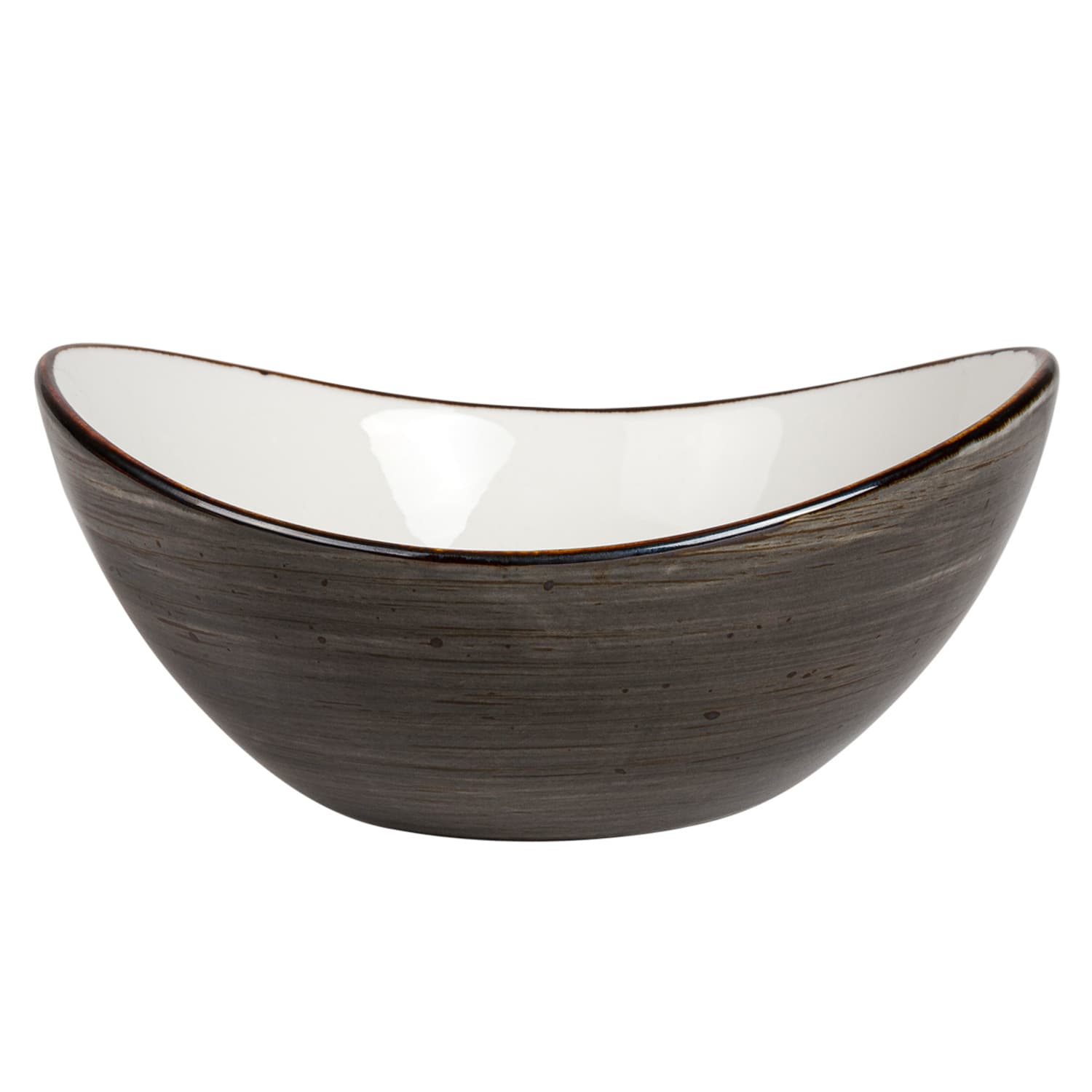 Салатник-лодка DOMEO Dark grey 400 мл серого цвета