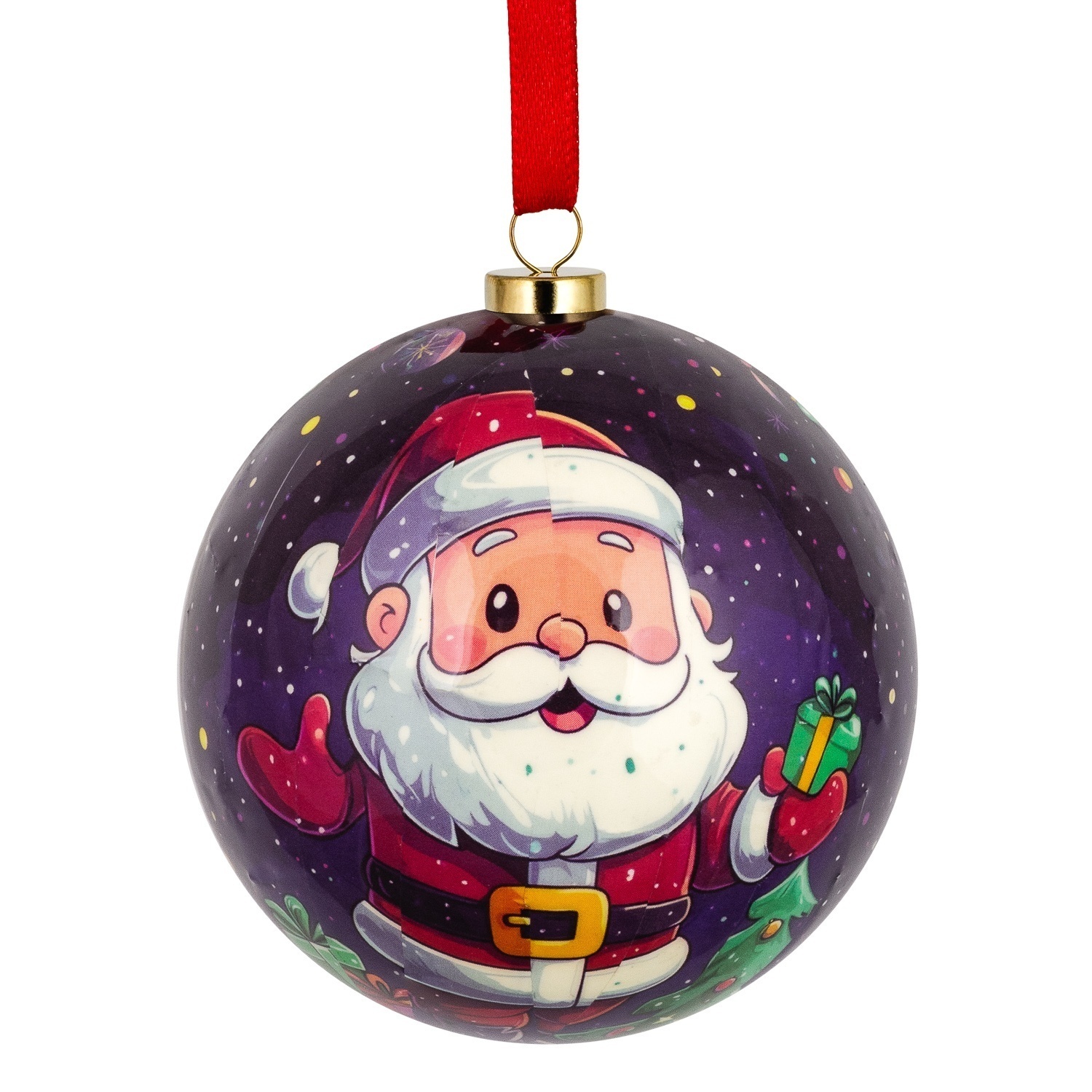 Набор ёлочных шаров Selecta Christmas 7,5 см 3 шт.