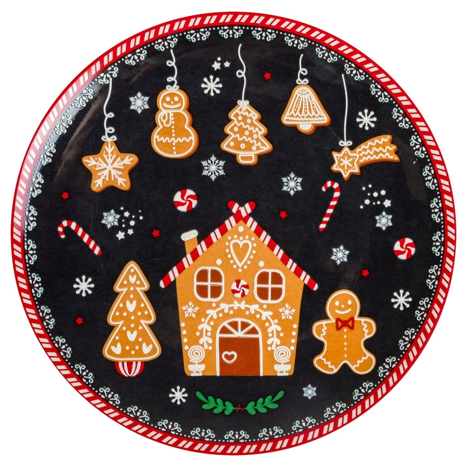 Тарелка Selecta Christmas «Пряники» 20 см