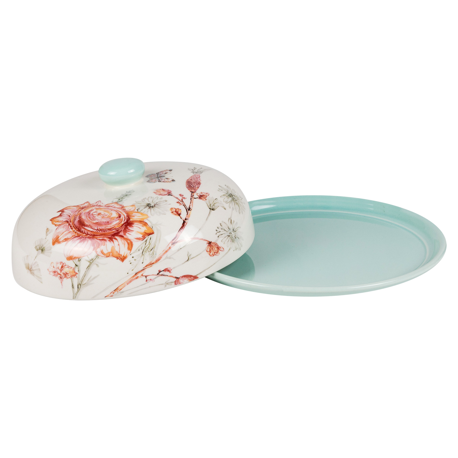 Блюдо для блинов с крышкой DOMEO «Нежность» 23 см