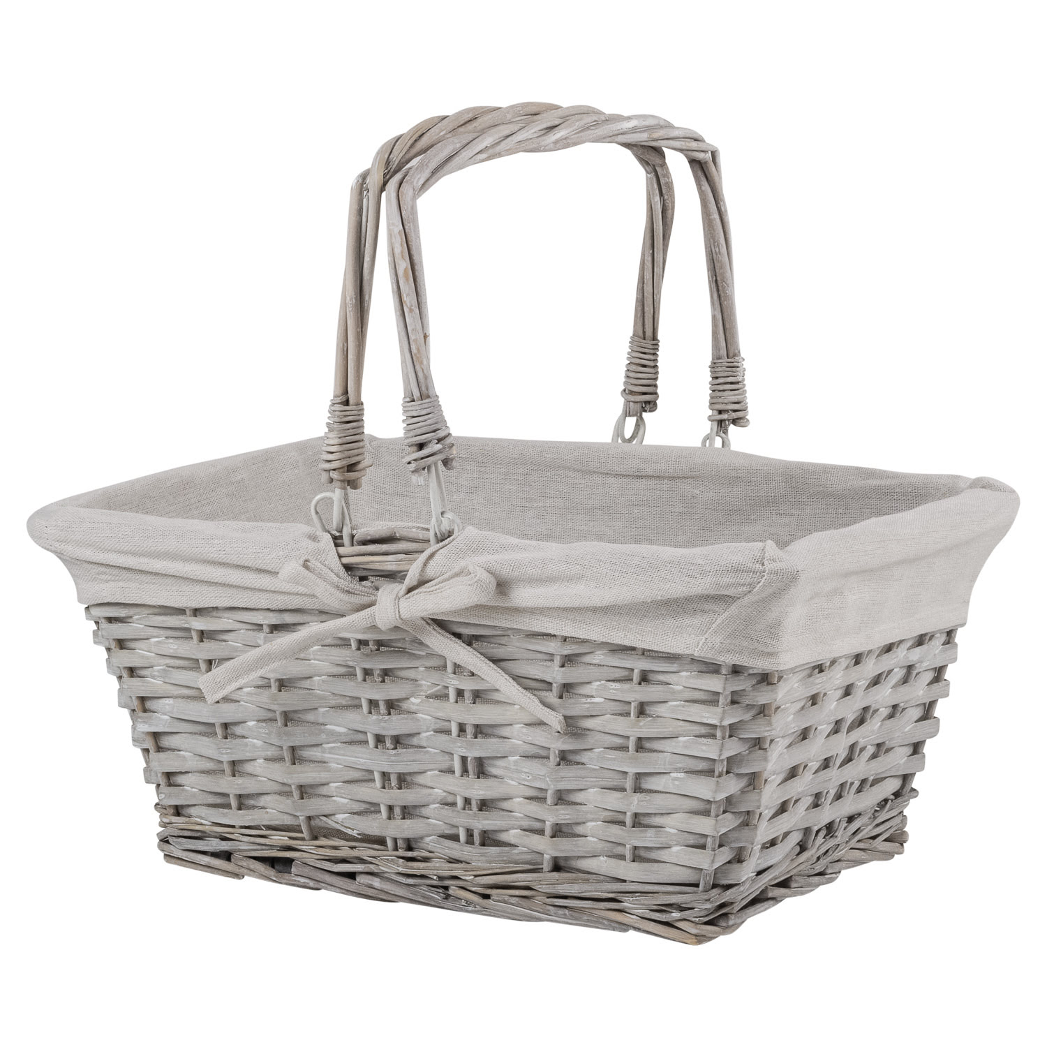 Корзина плетеная Selecta 38x28x18см с ручками