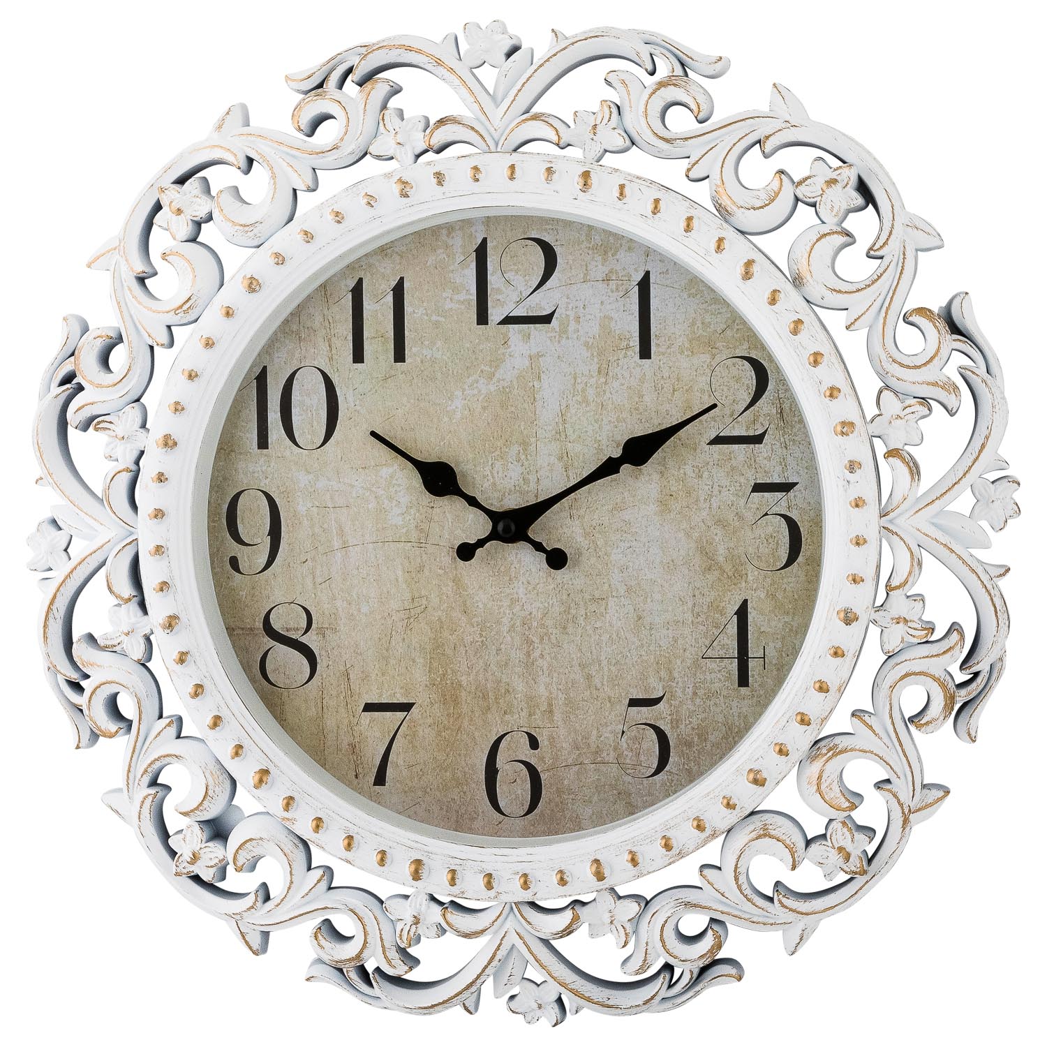 Часы настенные Selecta 40 см с вензелями