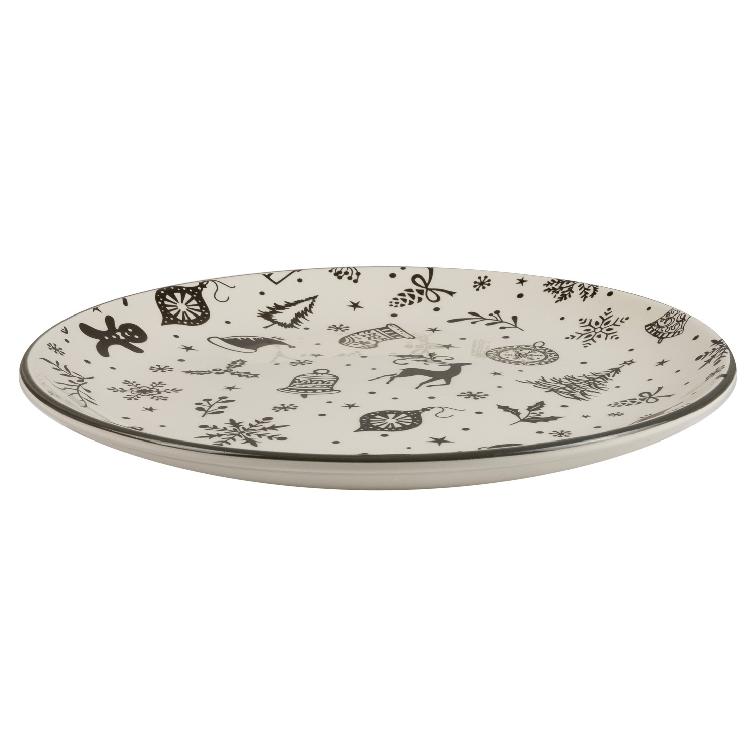 Тарелка для основных блюд Selecta Christmas «Новогодний калейдоскоп» 25,8 см