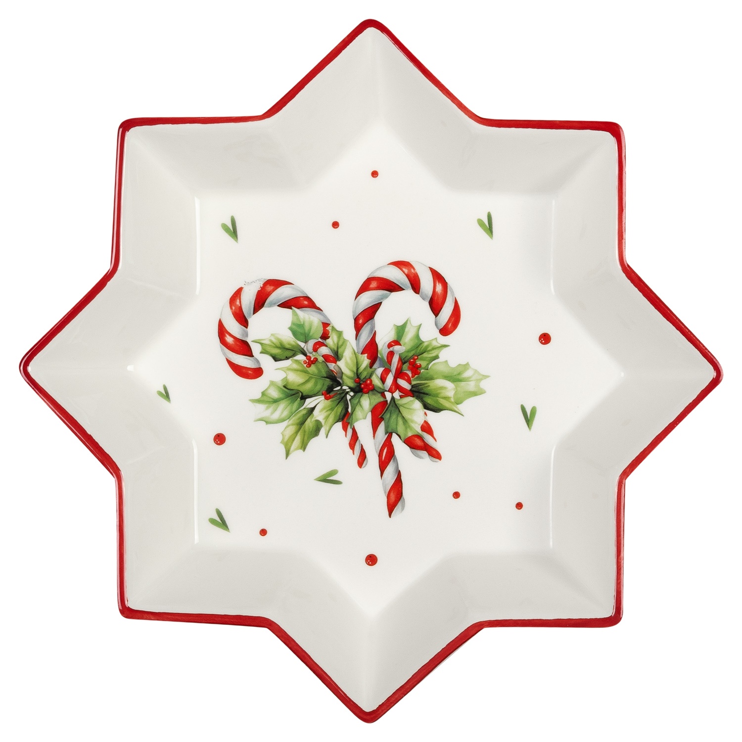 Блюдо керамическое Selecta Christmas «Карамель новогодняя» 27 см