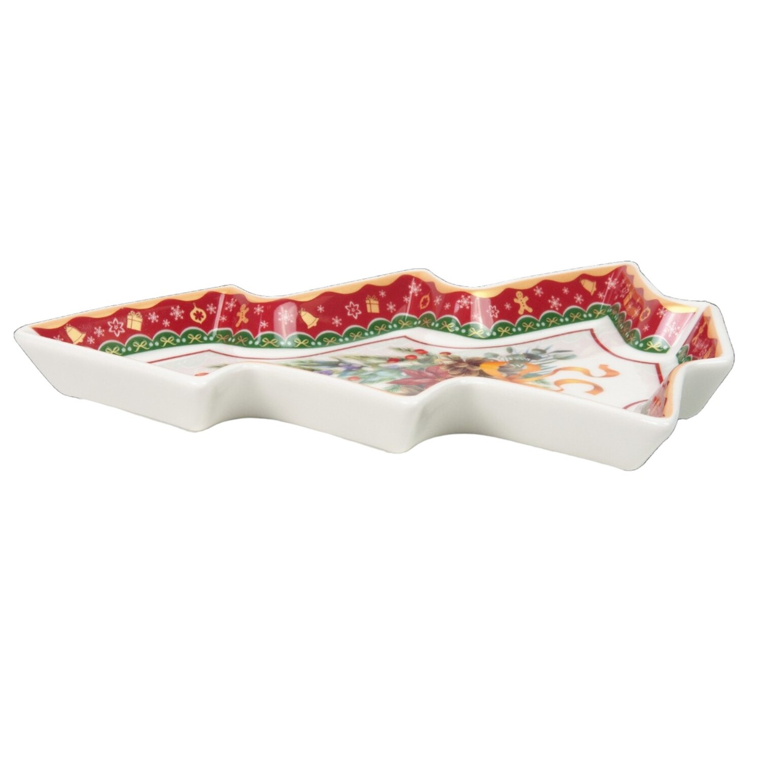 Блюдо-елочка Selecta Christmas "Новогоднее волшебство"  26*21*3см