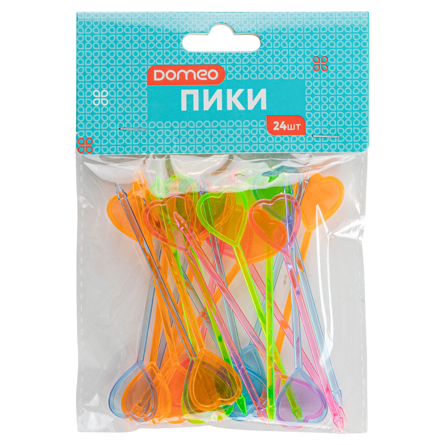 Пики-сердечки декоративные DOMEO 24 шт. 8,3 см