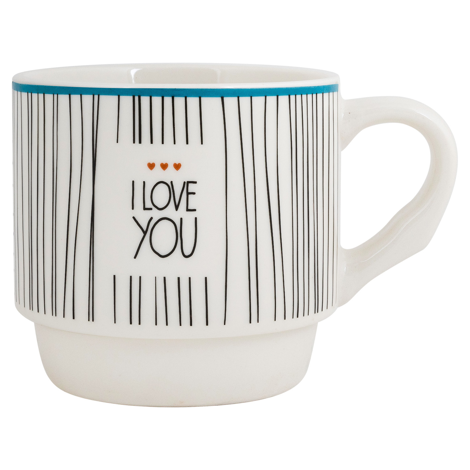 Набор кружек на подставке DOMEO 4 шт. 305 мл