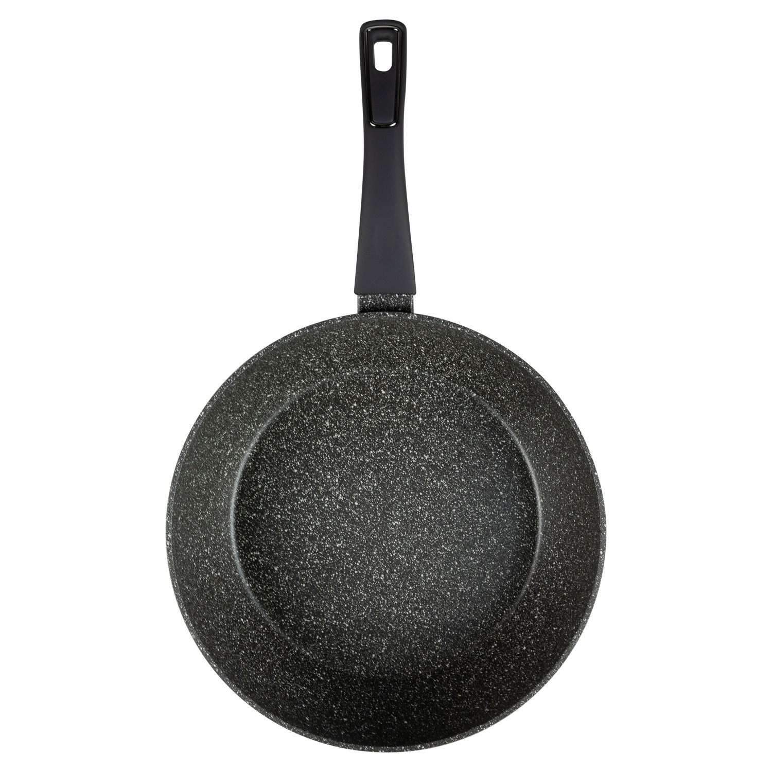 Сотейник алюминиевый DOMEO «Серый мрамор» 28 см, с мраморным покрытием