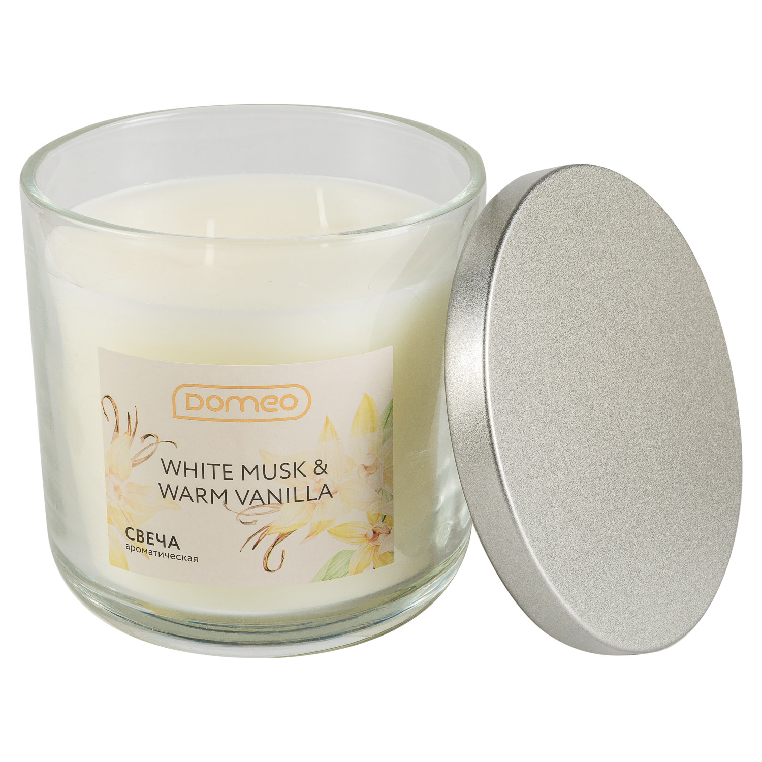 Свеча ароматизированная в банке Selecta White Musk & Warm Vanilla 10x10 см