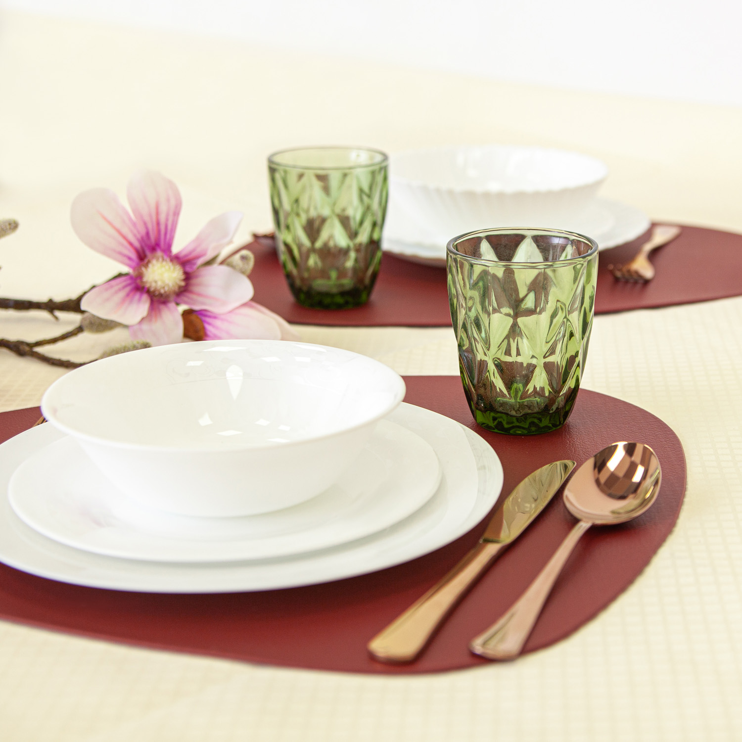 Набор стаканов DOMEO «Ромбо Зеленый» 6 шт. 240 мл