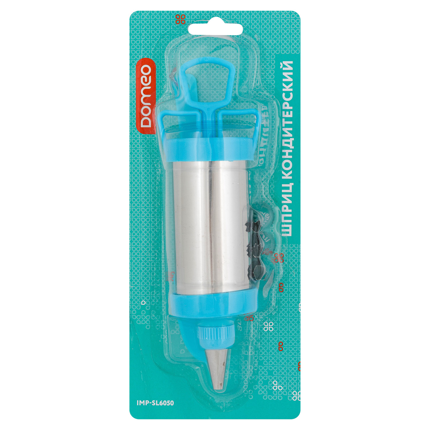 Шприц кондитерский DOMEO 20 см 4 насадки