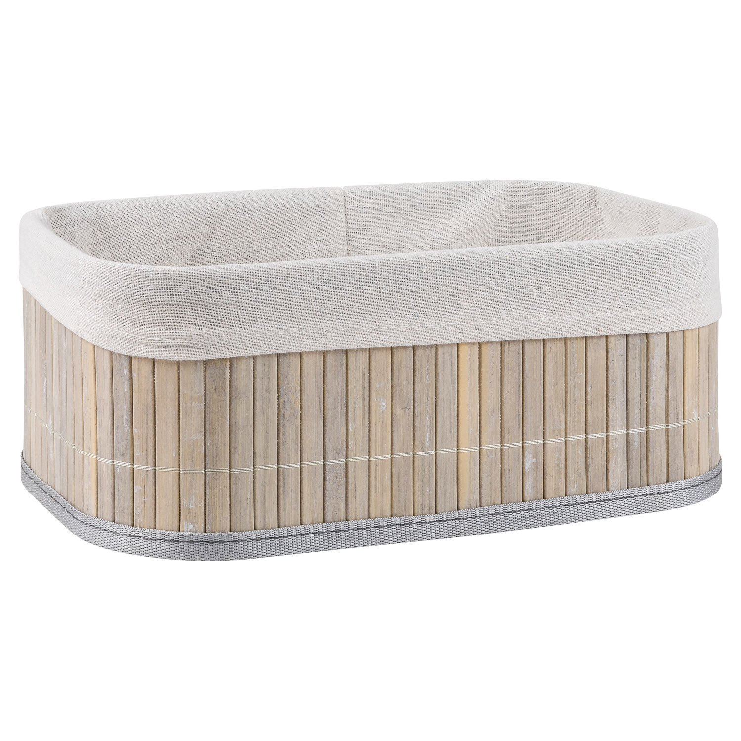 Корзина для хранения Selecta 30x20x12 см серого цвета