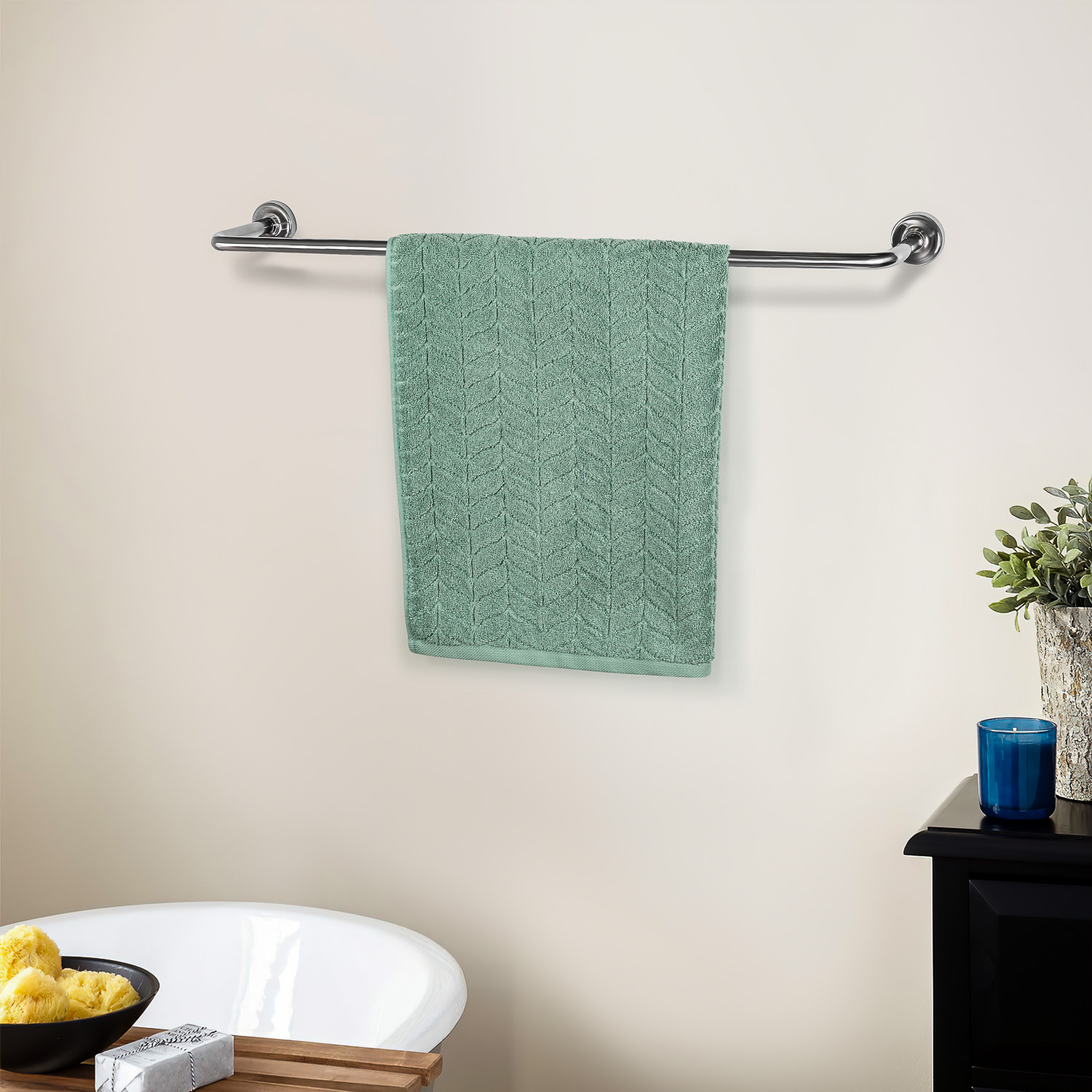 Полотенце для лица Selecta 45х70 см из махровой ткани мятного цвета