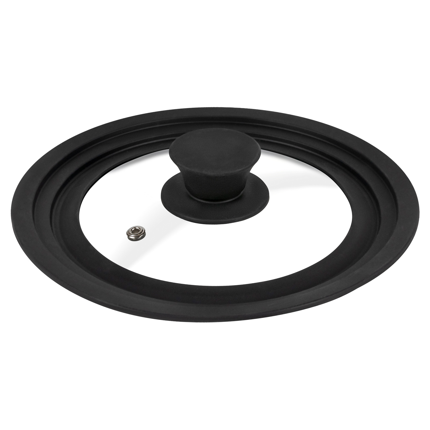 Крышка универсальная DOMEO Fenix 16-20 с силиконовым ободом черного цвета