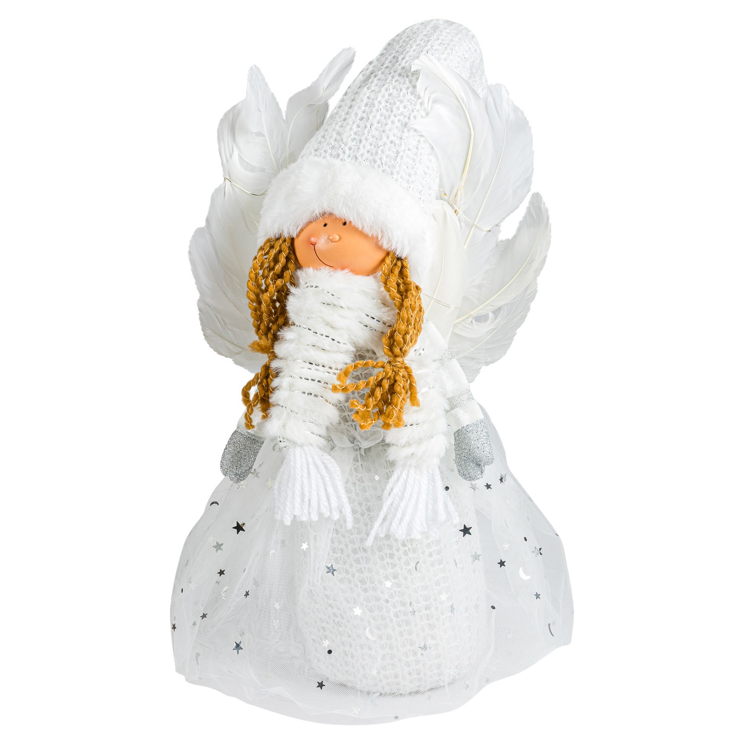 Фигурка Selecta Christmas «Ангел» 13x10x51 см c LED-подсветкой