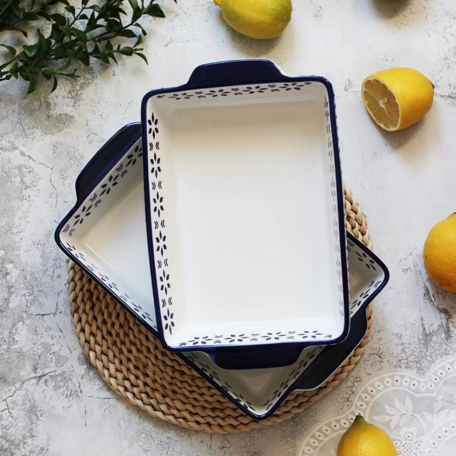 Форма для запекания DOMEO Bonza 27,5x17x6,3 см белого цвета