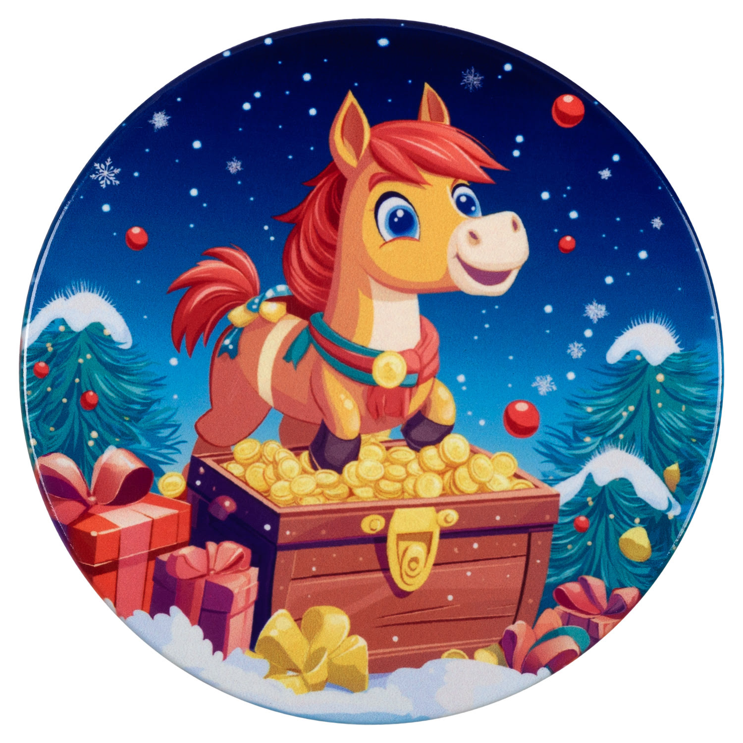 Подставка под горячее Selecta Christmas «Лошадка» 11 см в ассортименте