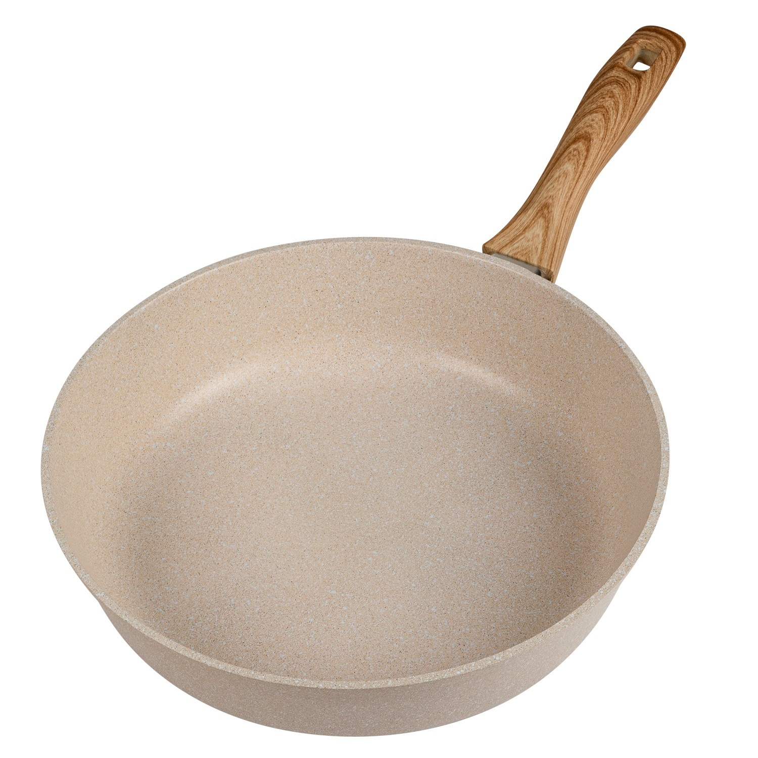 Сковорода глубокая DOMEO Cream 26 см с антипригарным покрытием