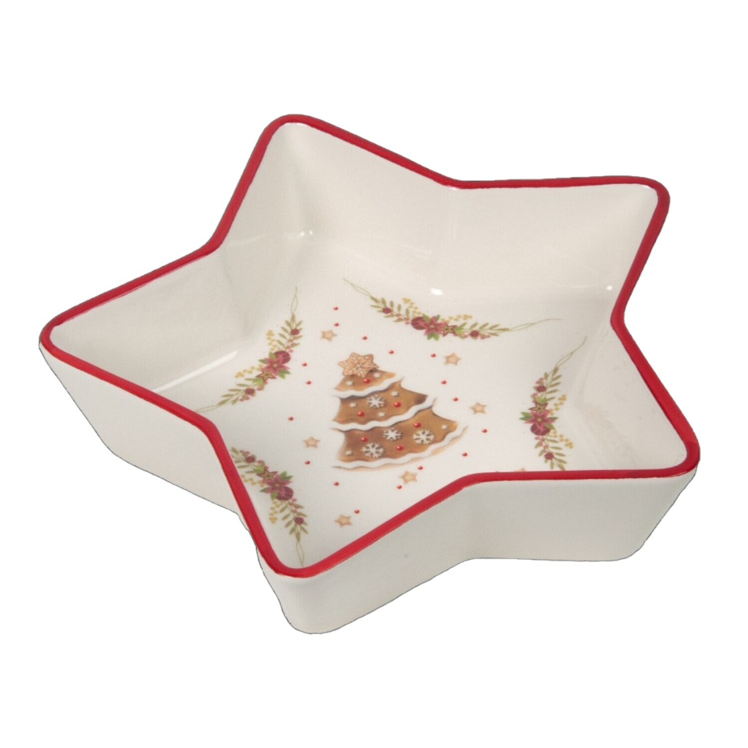 Блюдо-звезда Selecta Christmas "Лошадка пряничная" 21,8*21*5см