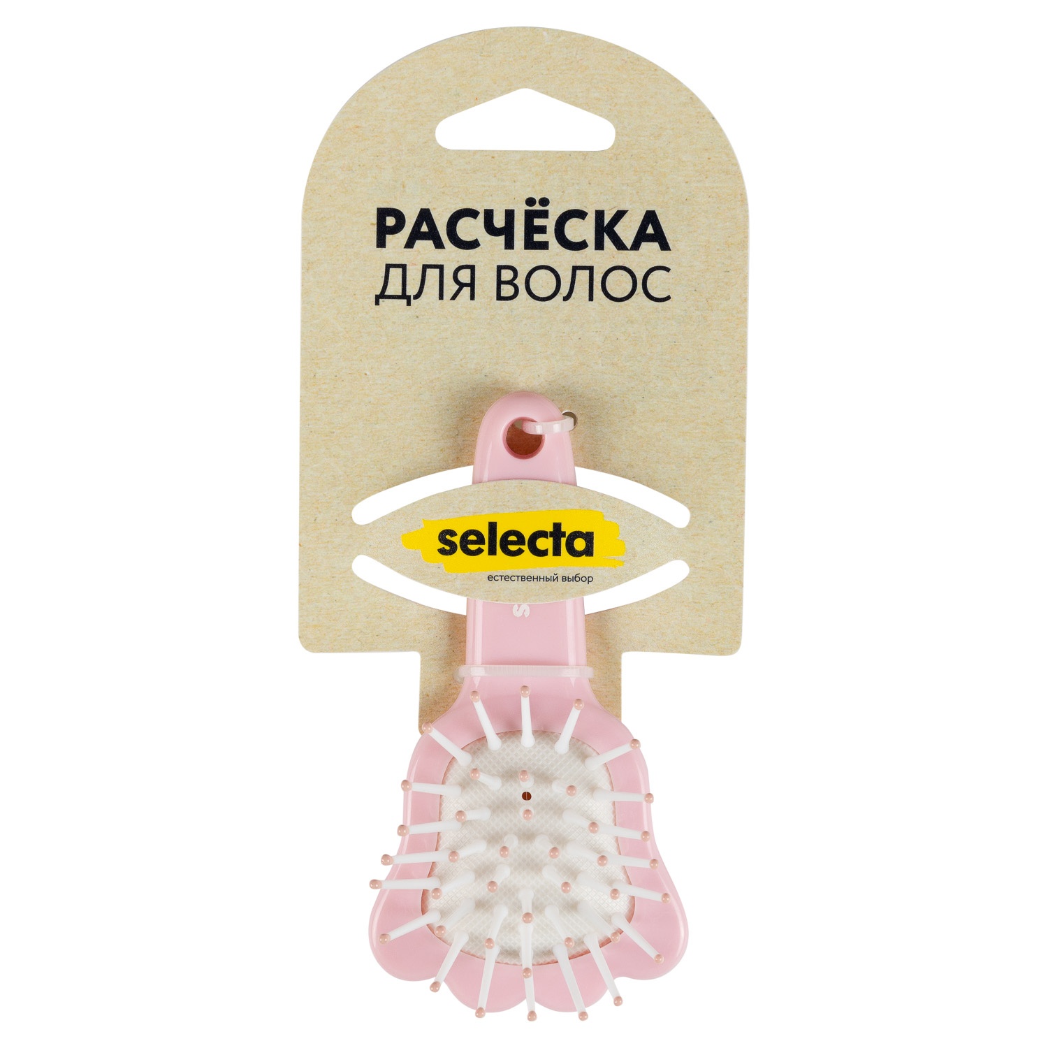 Щетка-мини для волос Selecta односторонняя
