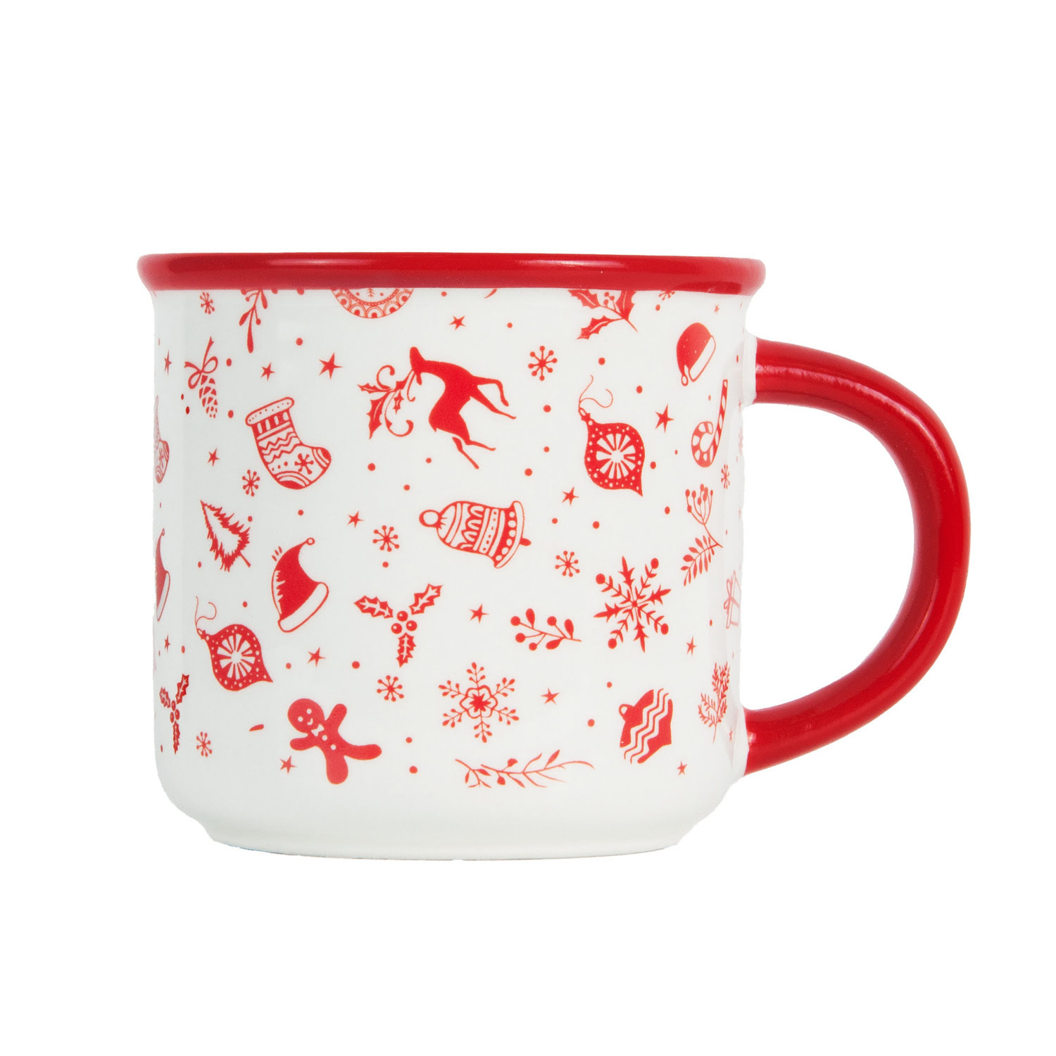 Кружка керамическая Selecta Christmas «Новогодний калейдоскоп» 400 мл