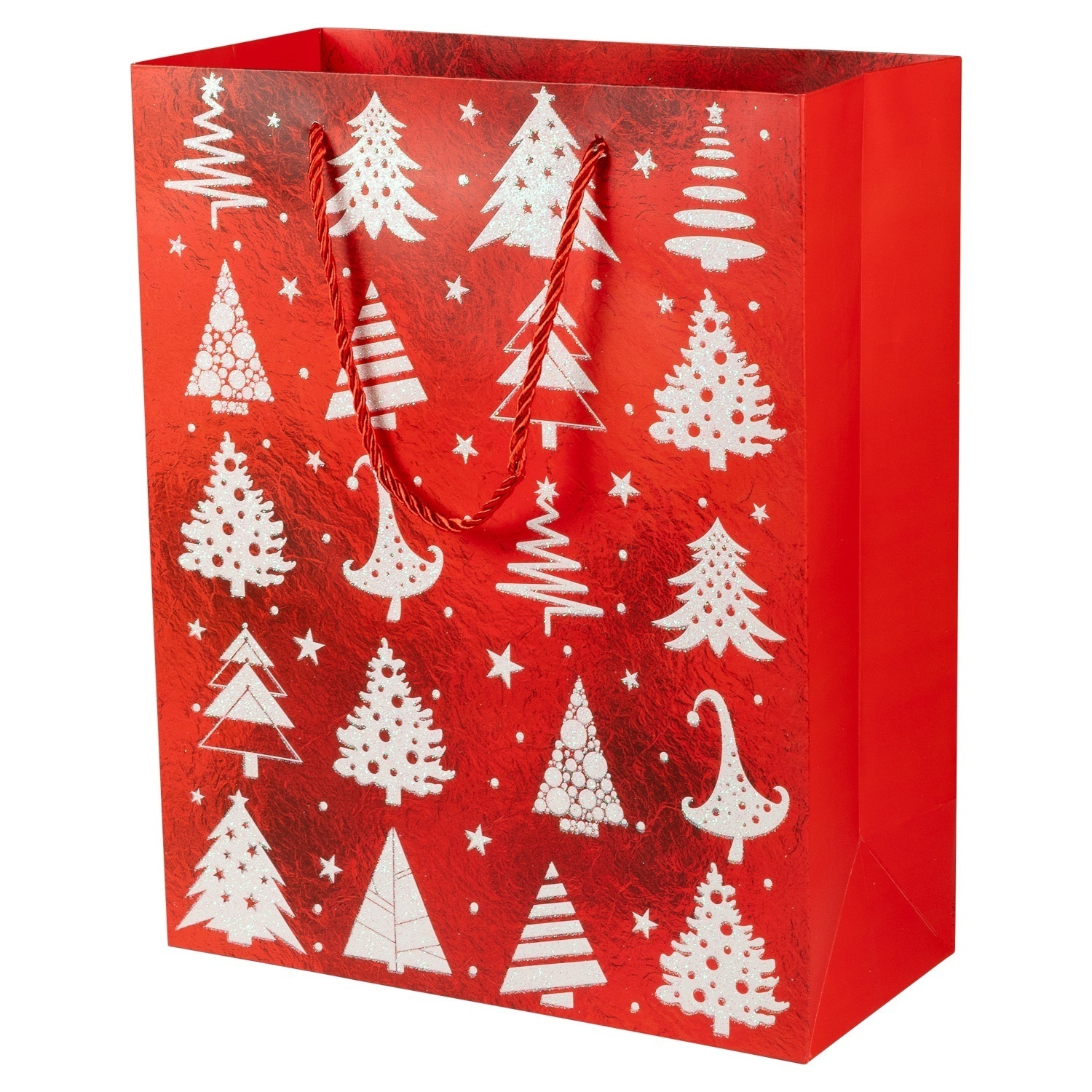Пакет подарочный Selecta Christmas 23x18x10 см цвет в ассортименте