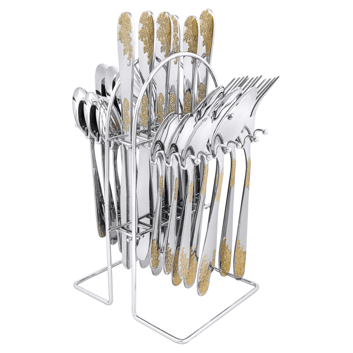 Набор столовых приборов на подставке DOMEO 24 предмета