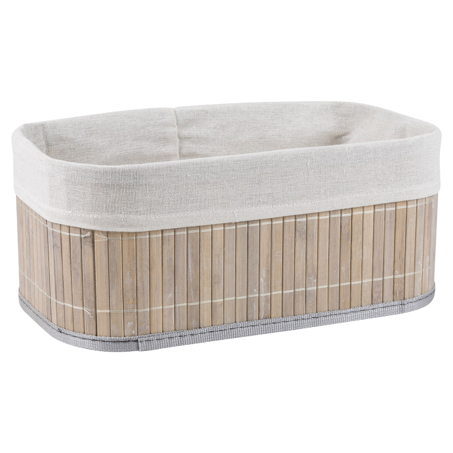 Корзина для хранения Selecta 33x20x14 см серого цвета