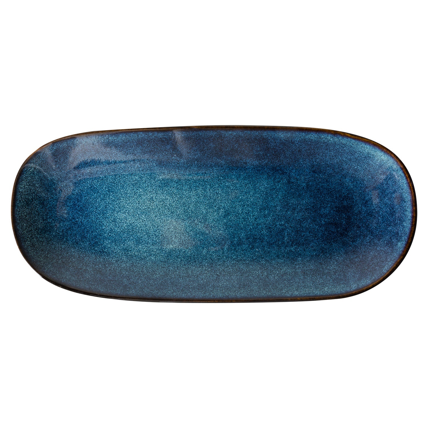 Блюдо DOMEO «Голубой глянец» 35 см