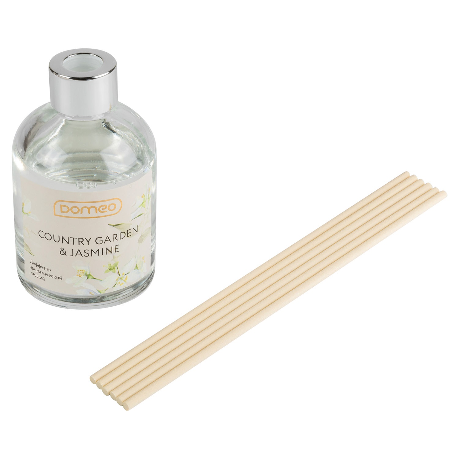 Диффузор ароматический DOMEO Country Garden & Jasmine 100 мл 6 палочек