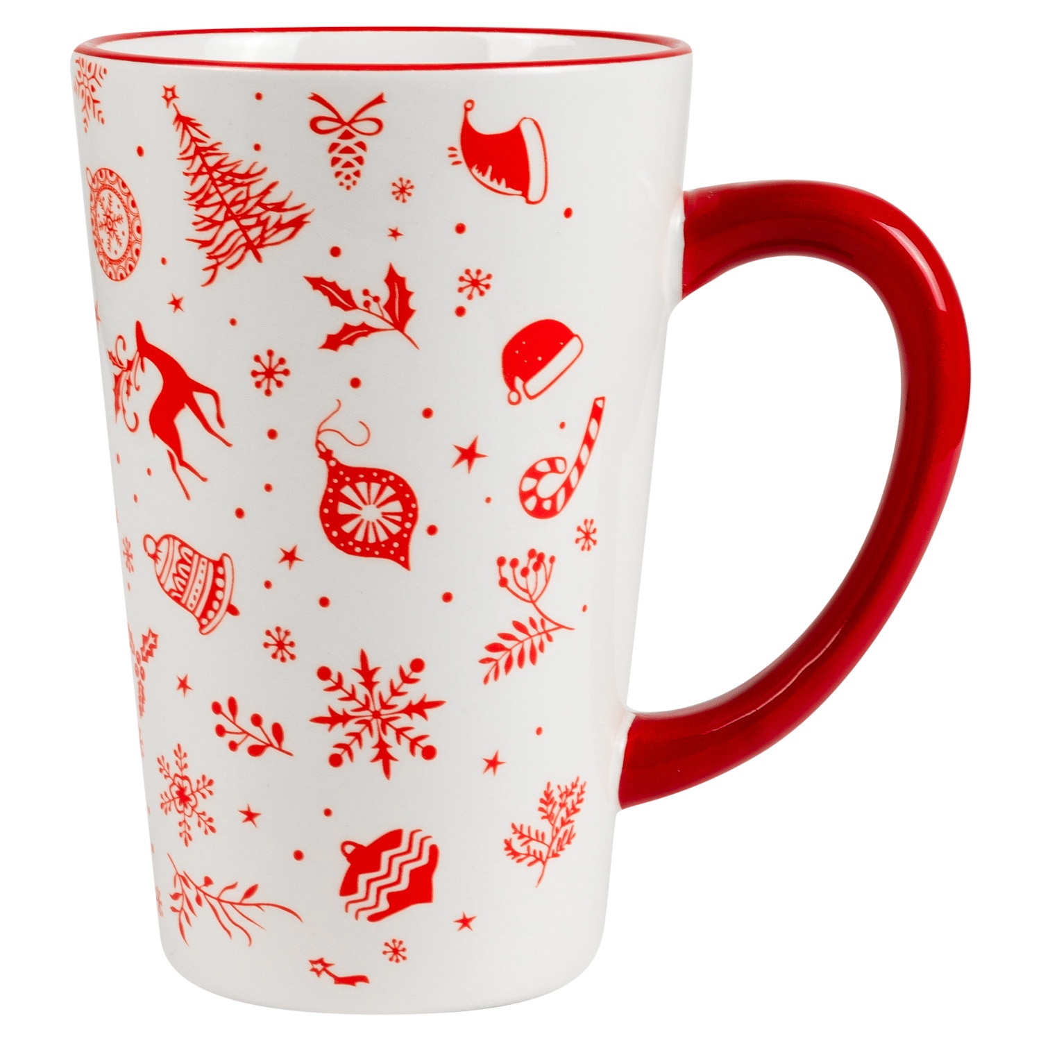 Кружка керамическая Selecta Christmas «Новогодний калейдоскоп» 530 мл