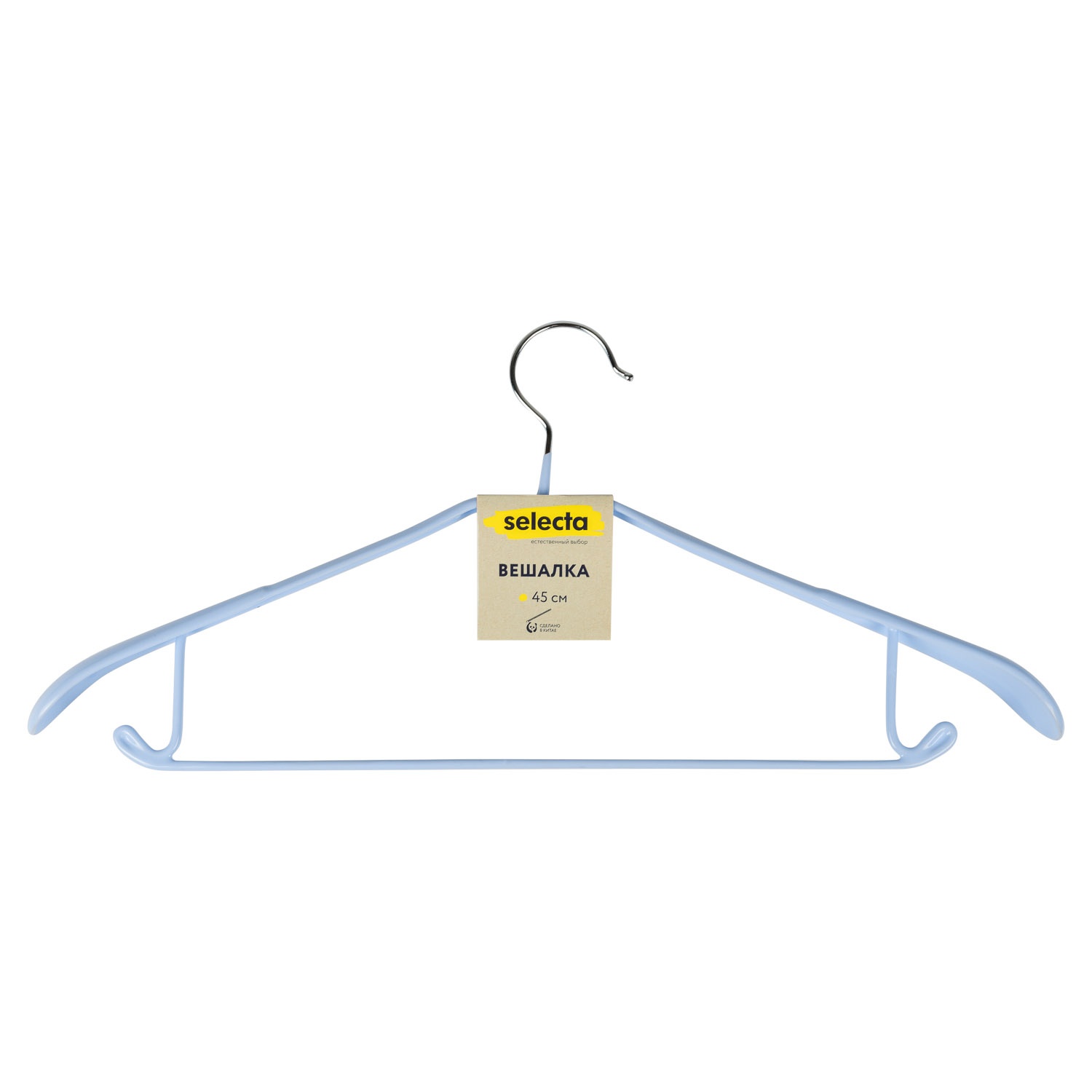 Вешалка антискользящая Selecta 45 см цвет в ассортименте