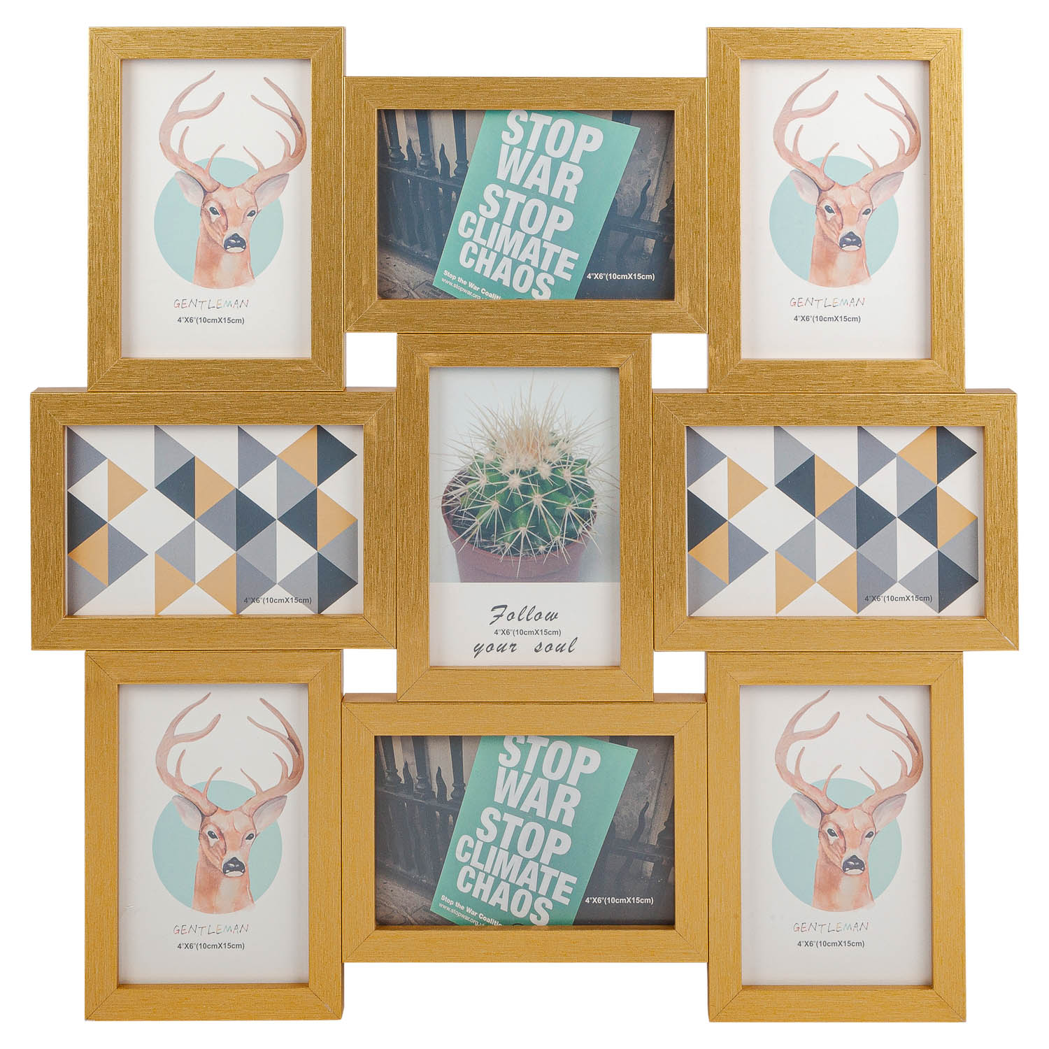 Фоторамка-коллаж Selecta на 9 фотографий 10х15 см в ассортименте