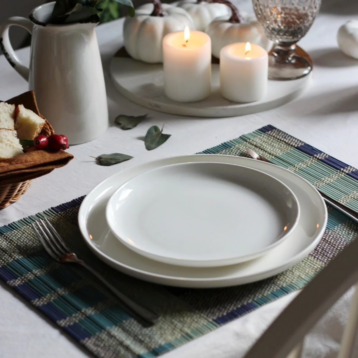 Тарелка обеденная DOMEO «Белая классика» 26,5 см