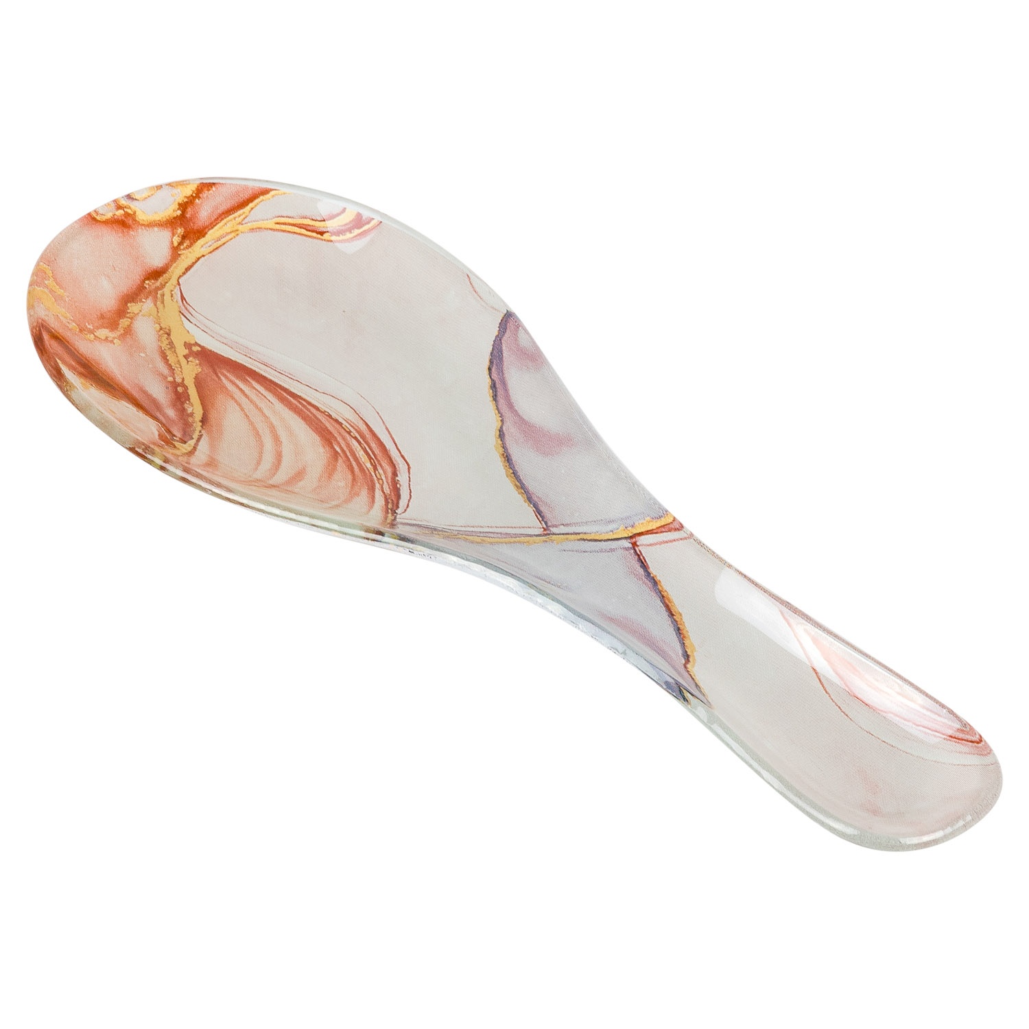 Подставка под ложку DOMEO «Розовый мрамор» 23,5x8 см