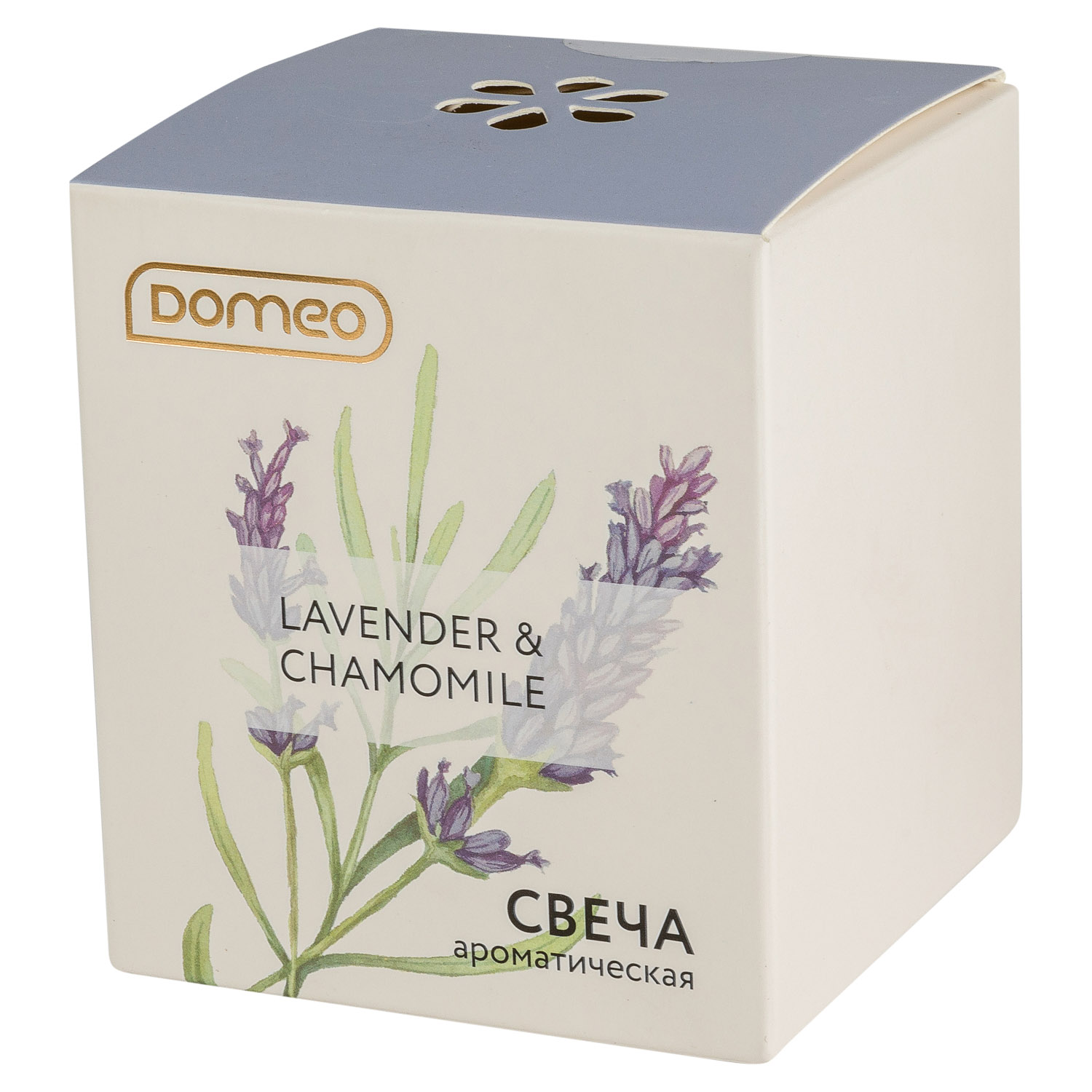Свеча ароматизированная в стакане Selecta Lavender & Chamomile 7,5x8,5 см