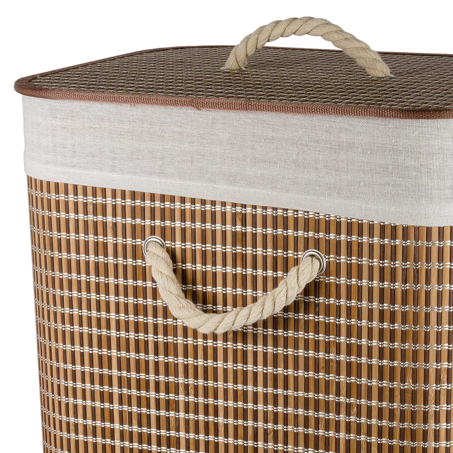 Корзина для белья Selecta 40x30x60 см из бамбука