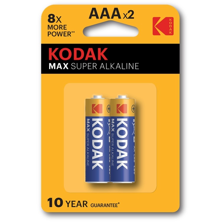 Батарейка мизинчиковая Kodak Max Alkaline LR03-2BL