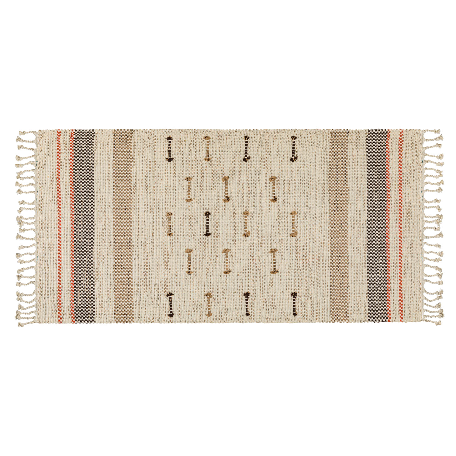Коврик текстильный Selecta Brown 70x140 см