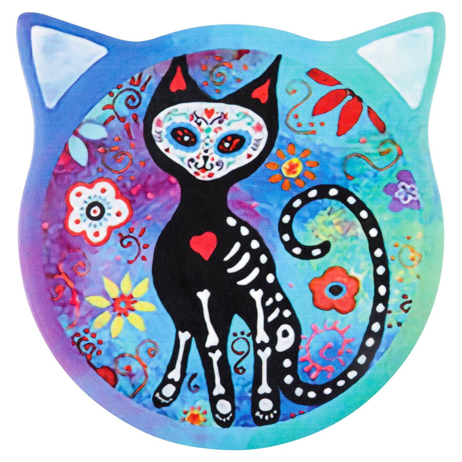 Подставка под кружку DOMEO «Кошки» 11 см с рисунком кота цвет в ассортименте