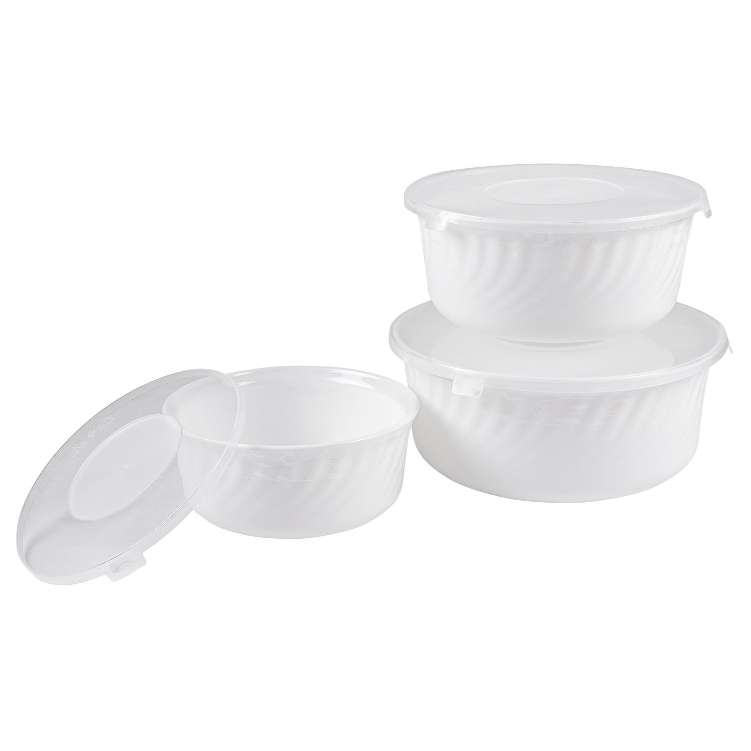 Набор салатников с крышкой DOMEO «Иль-де-франс» 3 шт.
