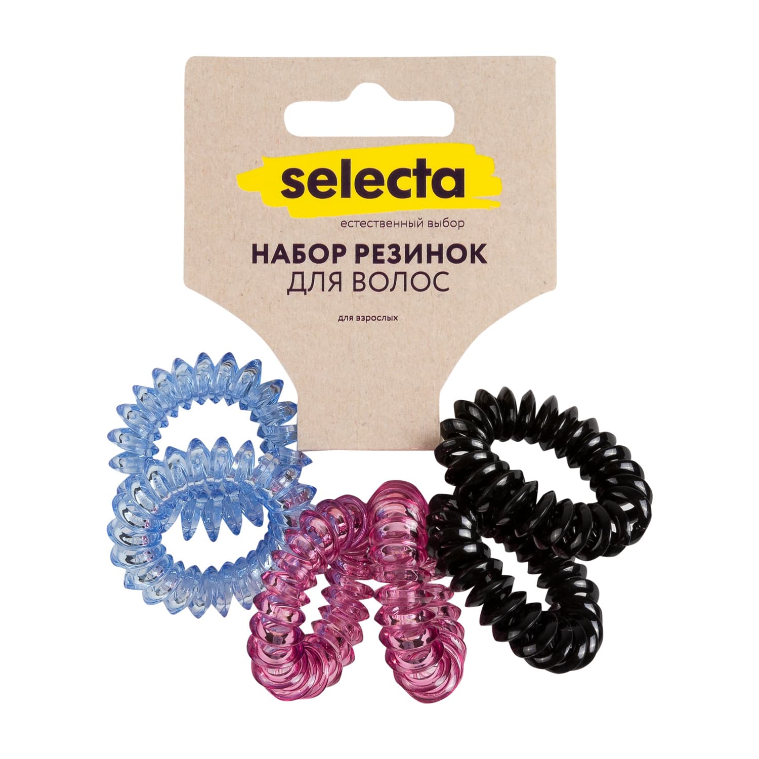 Набор резинок для волос Selecta 6 шт. цвет в ассортименте