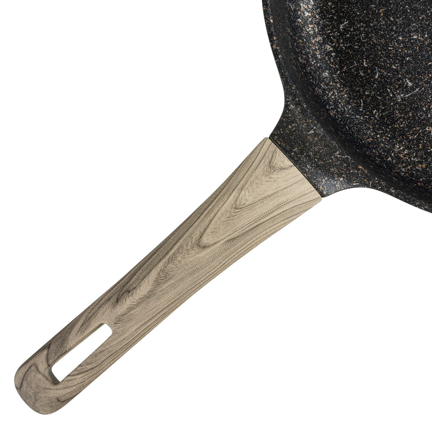 Сковорода DOMEO «Черный мрамор gold» 24 см