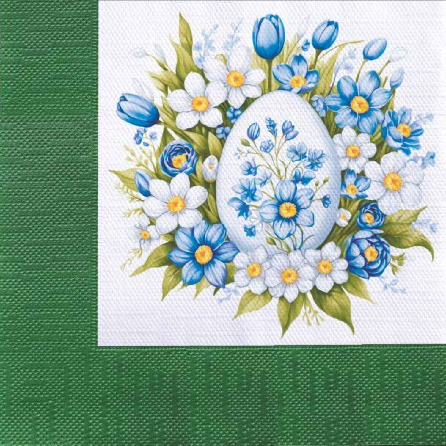 Салфетки бумажные 3-х слойные Bouquet «Пасхальная открытка. Яйцо» 20 шт.