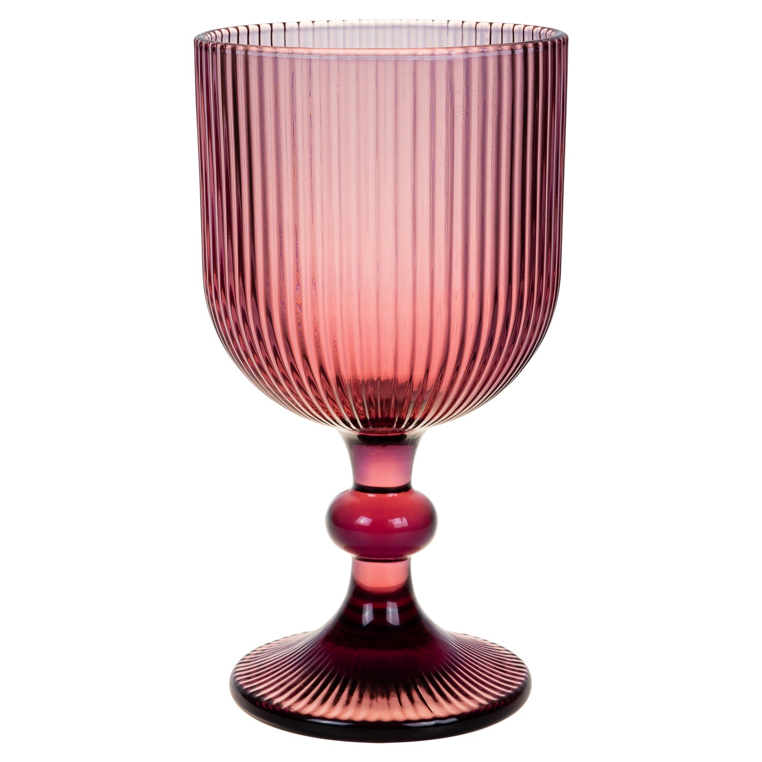 Набор бокалов для вина DOMEO «Грани Розовый» 6 шт. 350 мл