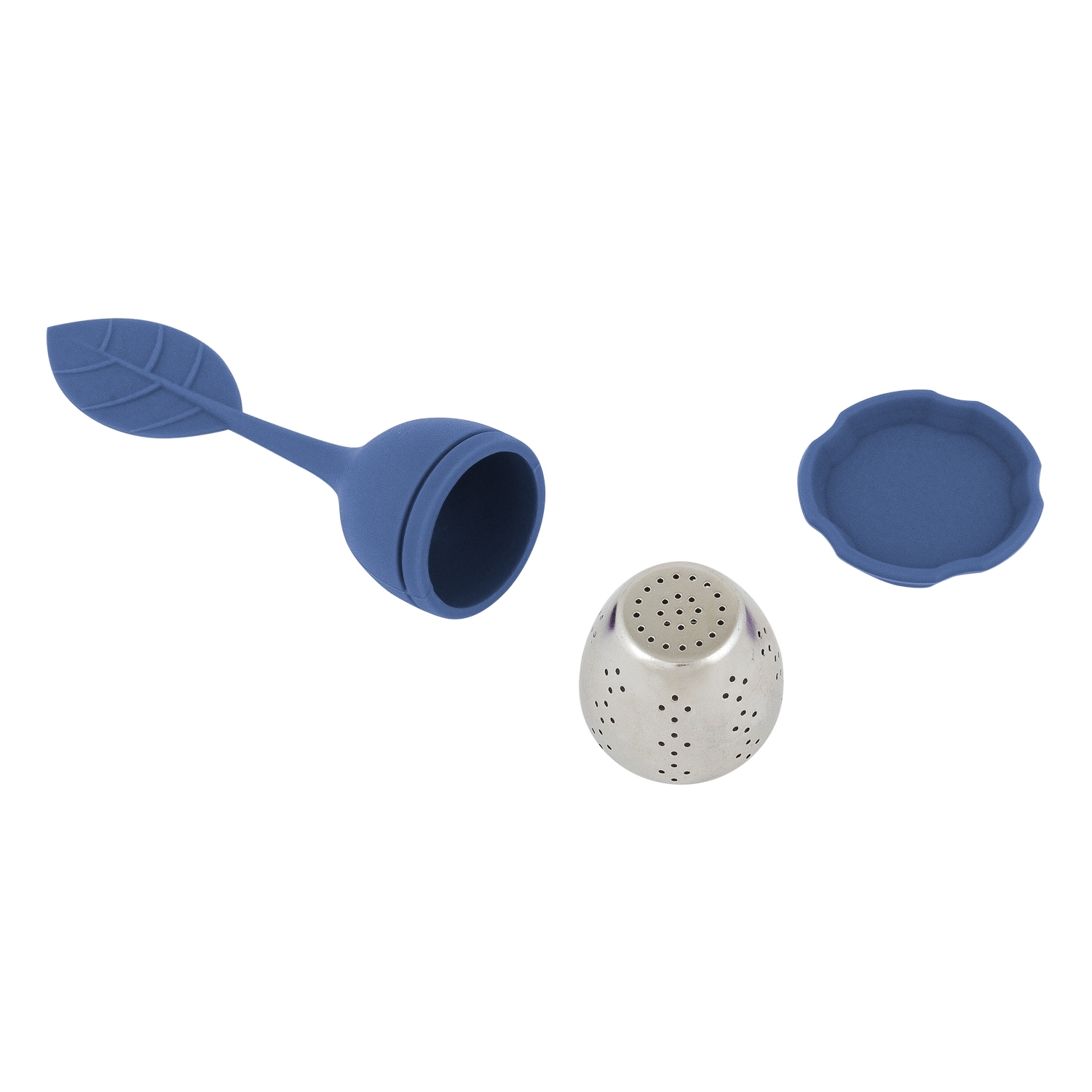 Ситечко для заварки чая DOMEO с силиконовой ручкой цвет в ассортименте