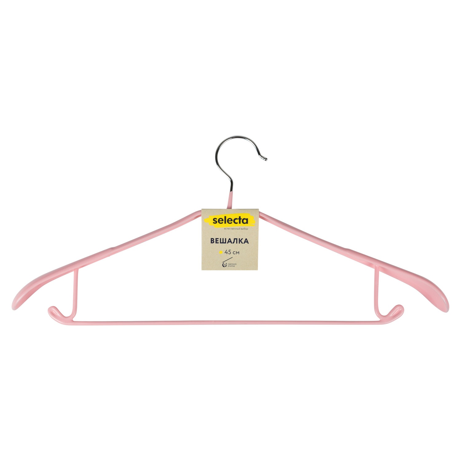 Вешалка антискользящая Selecta 45 см цвет в ассортименте