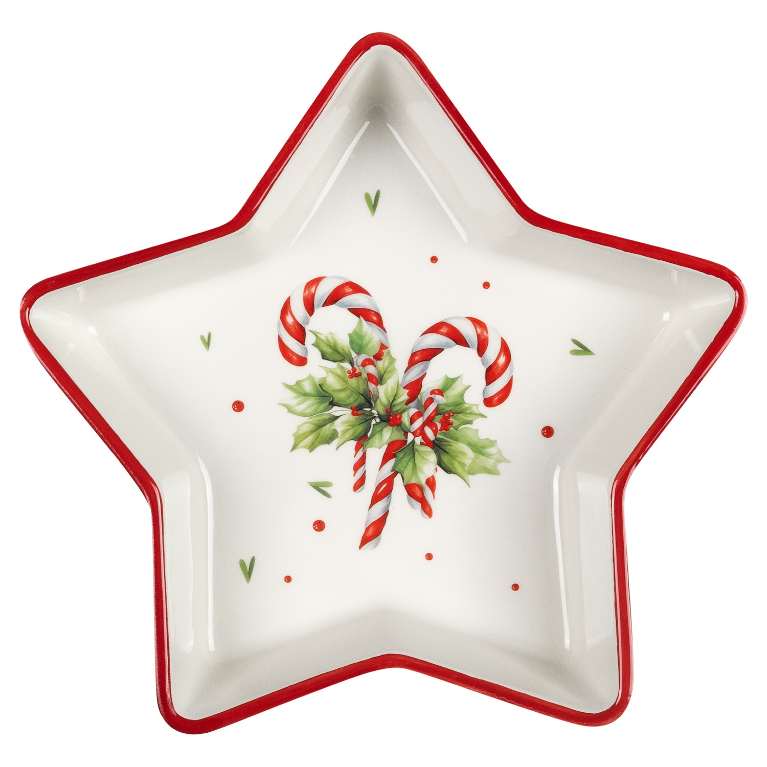 Блюдо керамическое Selecta Christmas «Карамель новогодняя» 21,8 см