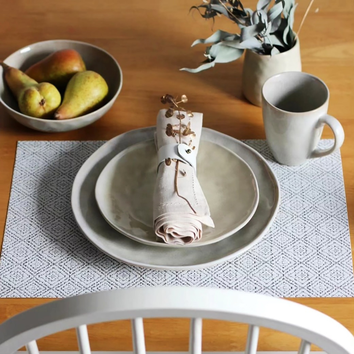 Тарелка обеденная DOMEO «Органик светлый» 27,5 см