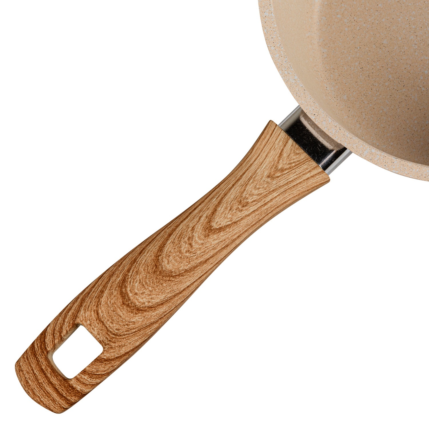 Ковш DOMEO Cream 1,3 л с покрытием мрамор